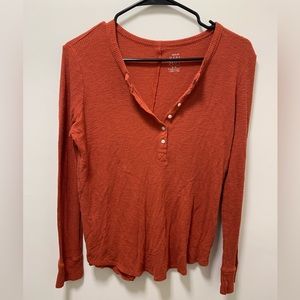 Aerie real soft waffle Henley shirt